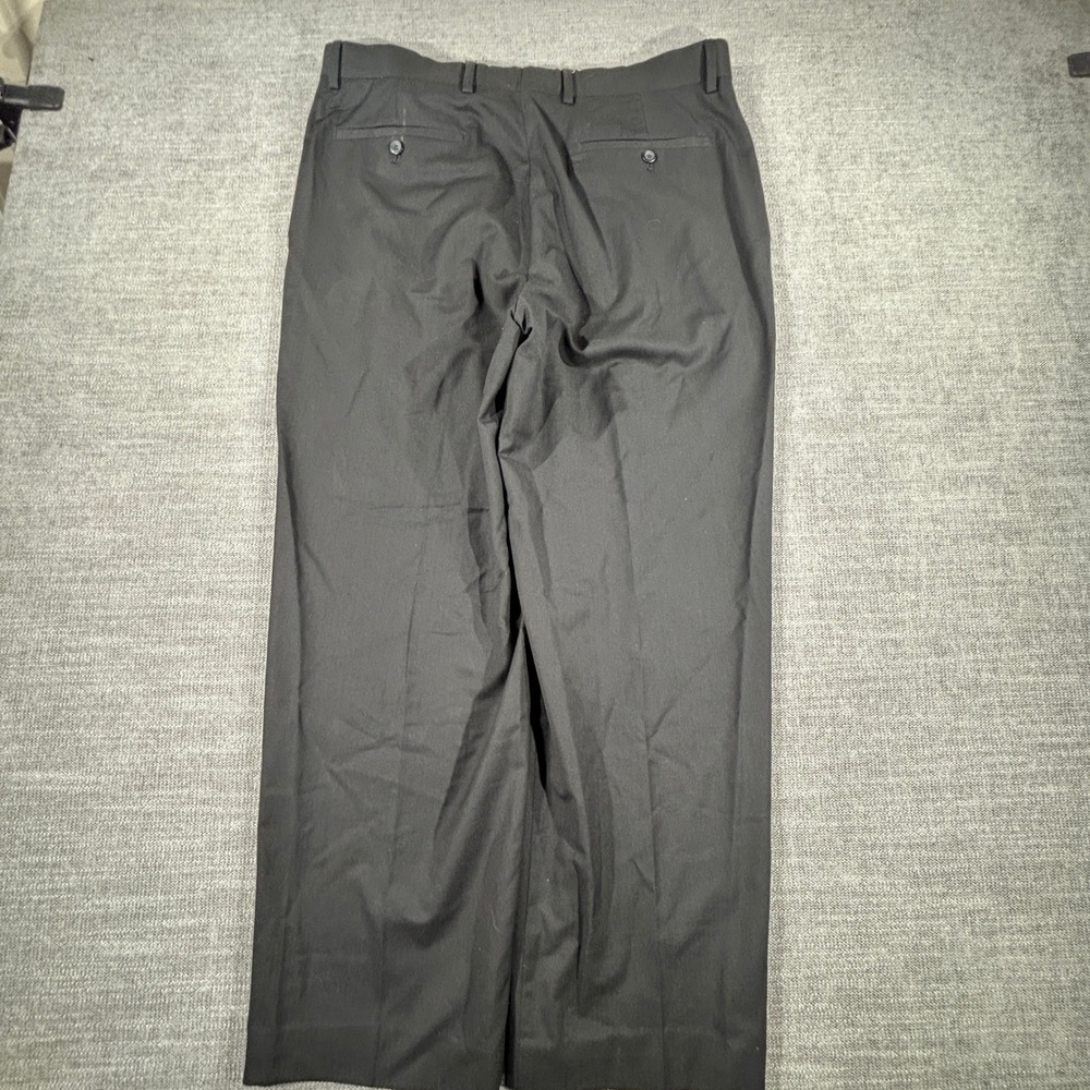 Louis Raphael Dress Pants Mens 34x27‎ Black Good Pleated Rosso Red Trousers